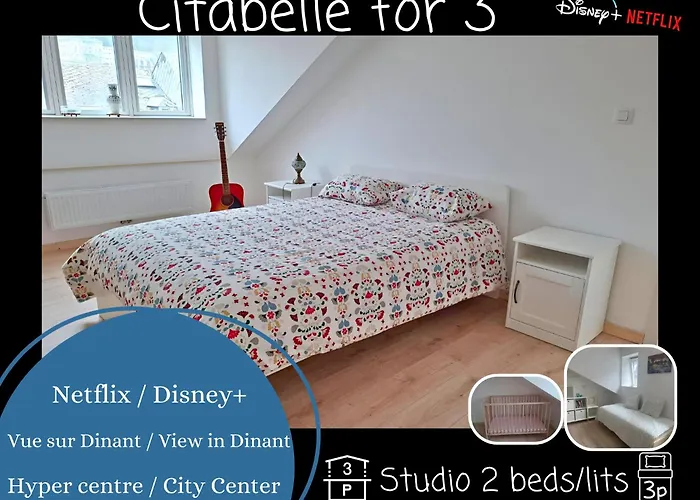 O Reflets - Citabelle For 3 - Studio 2 Beds View "Citadelle" Dinant