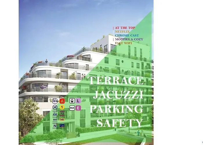 Residence Abraham-Bed&Breakfast Guest Room 2 Ladefense U-Arena #Parking #Terasse #Fibre #View Colombes 