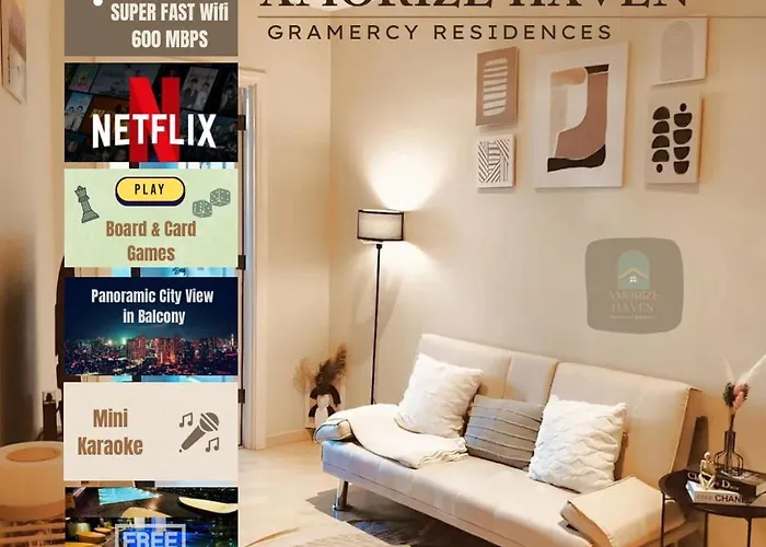 The Gramercy Residences 1Br Suite With 600Mbps Wifi Netflix & Free Amenities Makati City