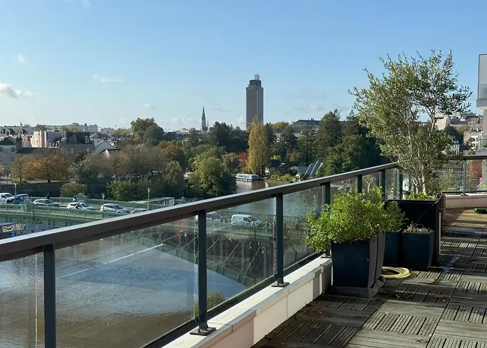 Le Penthouse - Appartement De Luxe Avec Vue Panoramique Exclusive Nantes