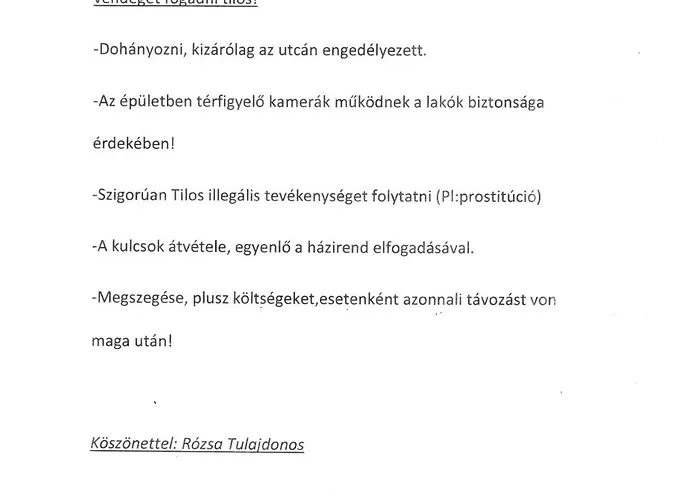 Rózsa Apartmanház Szeged