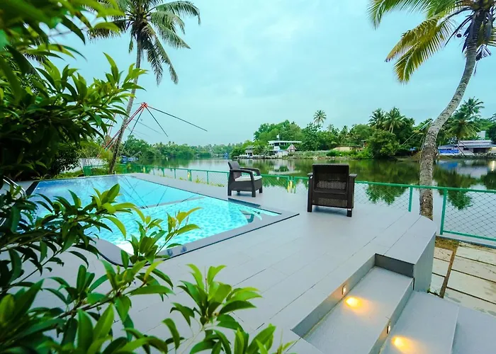 La Riva Lakeside Private Pool Villa Kochi By Voye Homes