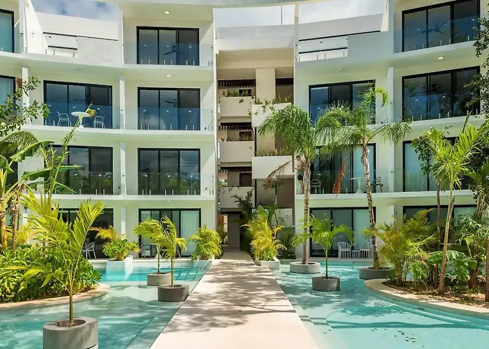 Central Park Lagunas - Luxury Modern Condo With Kitchen Tulum