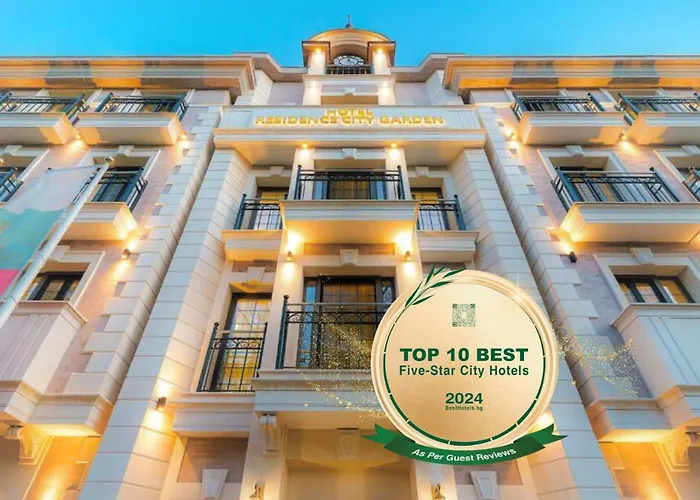 Residence City Garden - Certificate Of Excellence Top 10 Best Five-Stars City Hotels For 2024 Awarded By Htif Plowdiw