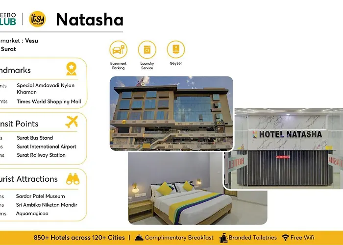 Itsy Hotels Natasha, Vesu, Surat