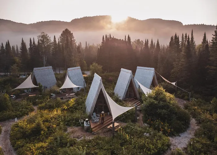 Farouche Tremblant Cabines Nature Avec Bain Nordique Lac Superieur