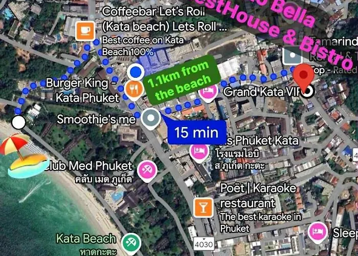 Ciao Bella Guesthouse & Bistro หาดกะตะ