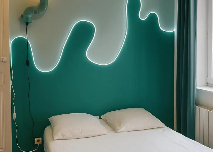 Chambre privée turquoise - Maison partagée Amiens