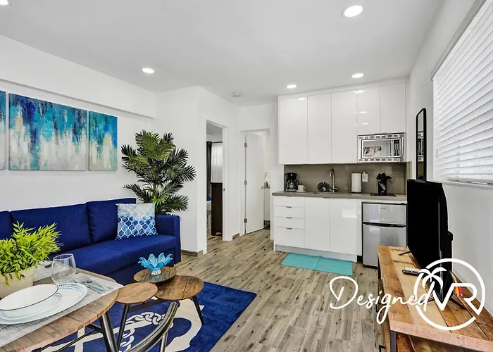 Cozy Studio Wbeach Boardwalk Steps Kitchen Hollywood