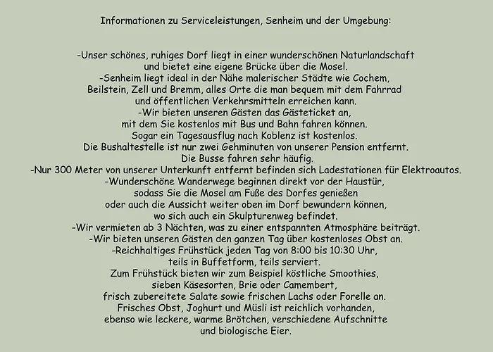 Ferienpension bei Stenze Senheim