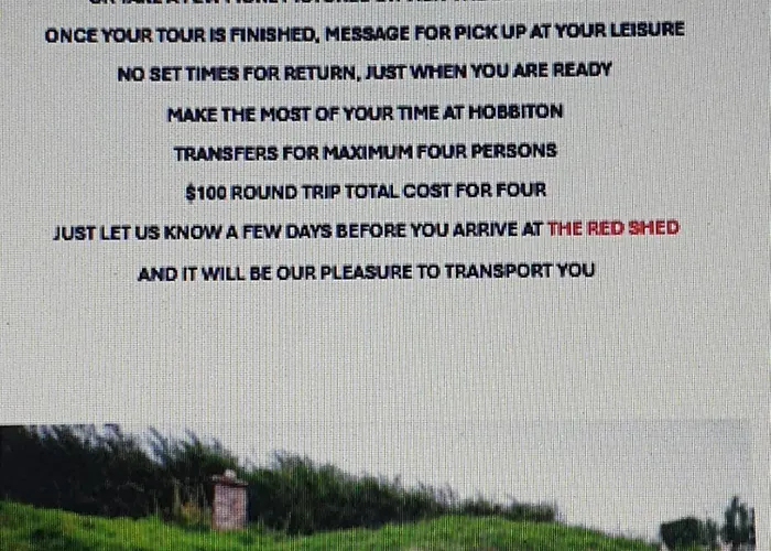 The Red Shed Hotel Matamata