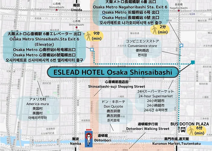 Eslead Hotel Osaka Shinsaibashi