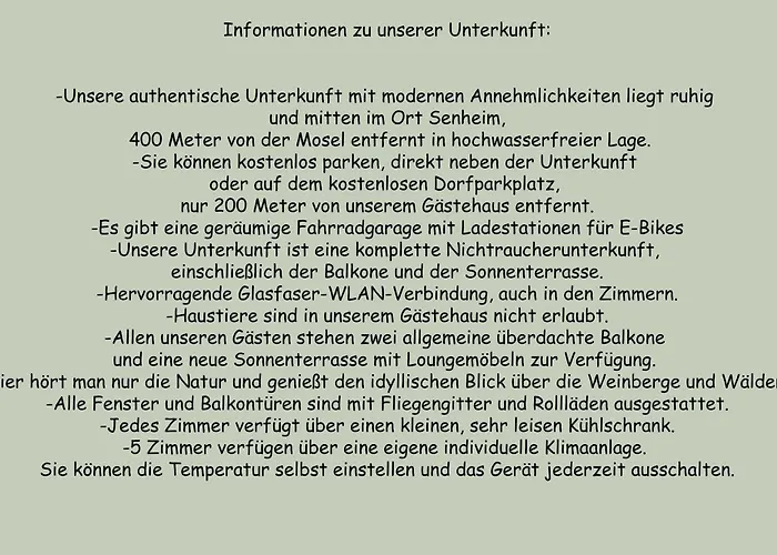 Ferienpension bei Stenze Senheim