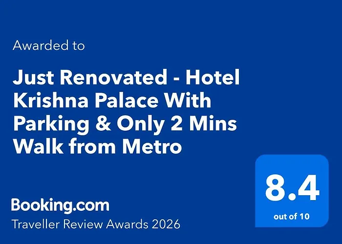 Just Renovated - Hotel Krishna Palace With Parking & 2 Mins Walk From Metro New Delhi