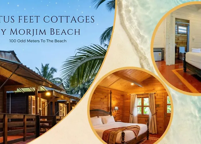 Lotus Feet Cottages, 100 Odd Meters From Morjim Beach