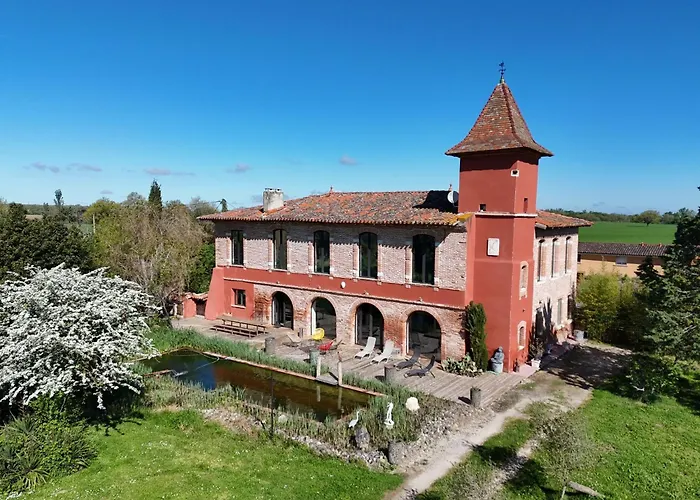 Château Fourclins Domaine privatif 15 personnes Parc&Bassin naturel Proche Toulouse Merville 