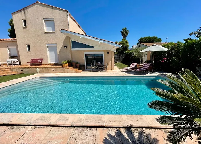 Annexe des Pins - studio gîte avec piscine&climatisation Villeneuve-lès-Béziers