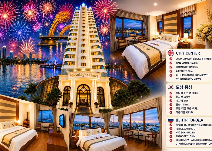 Moonlight Hotel - Panoramic City Center View Near Dragon Bridge & Han Market Danang