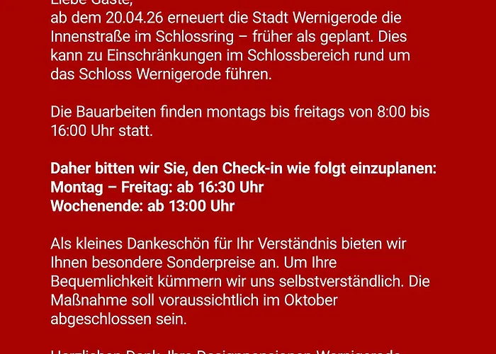 Designpension Traumschloss Hotel Garni Wernigerode