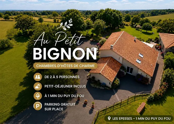 Bed and Breakfast Au Petit Bignon à Les Épesses