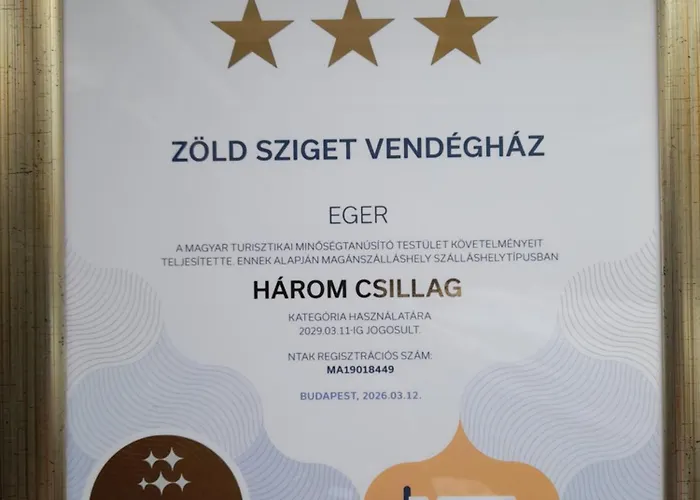 Zöld Sziget Vendégház Eger