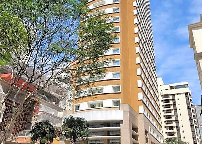 Elegant Flat Internacional Plaza-Garagem E Piscina Hotel São Paulo
