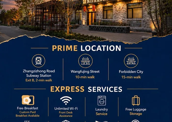 East Sacred Hotel: Near Tiananmen & Metro, Free Amenities Beijing