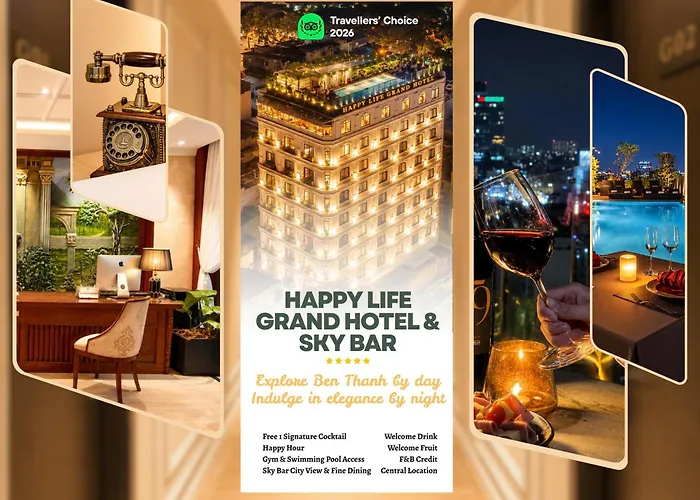 Happy Life Grand Hotel & Rooftop Skybar TP. Hồ Chí Minh
