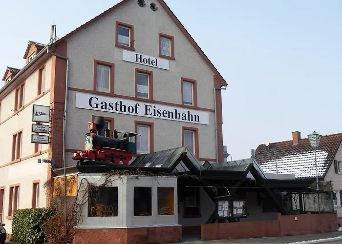 Hotel-Gasthof-Destille-Eisenbahn Mosbach 